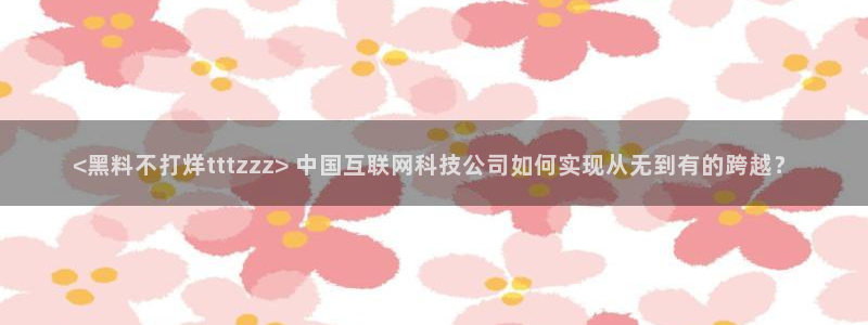 吃瓜是什么意思:<黑料不打烊tttzzz> 中国互联网科技公司如何实现从无到有的跨越?